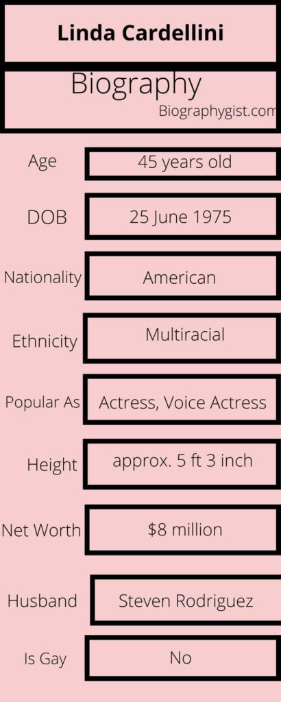 Linda Cardellini Biography Infographic