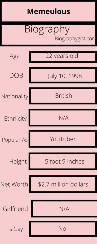Memeulous Biography Infographic
