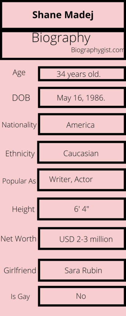 Shane Madej Biography Infographic