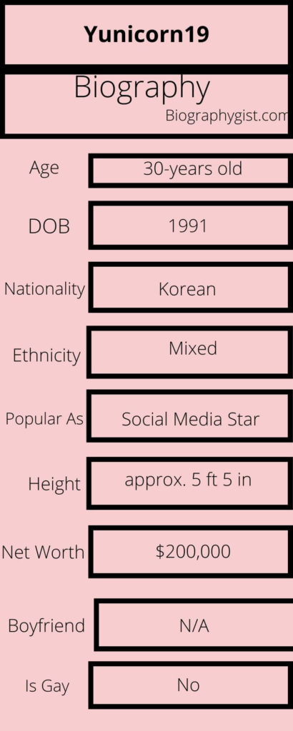 Yunicorn19 Biography Infographic