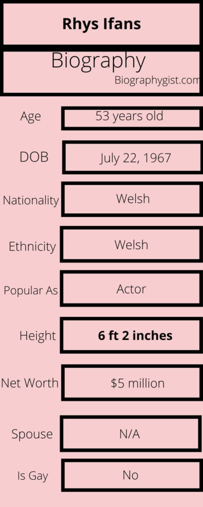 Rhys Ifans biography Infographics