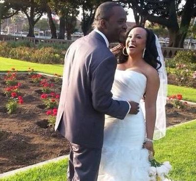 Karan Ashley with her husband