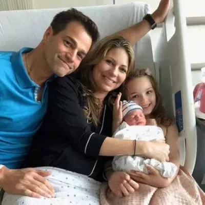 Rob Marciano with his family