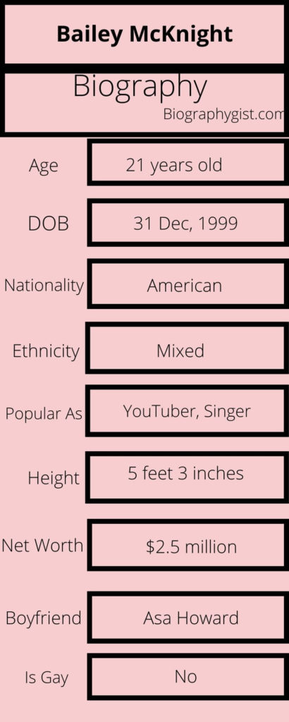 Bailey McKnight Biography Infographic