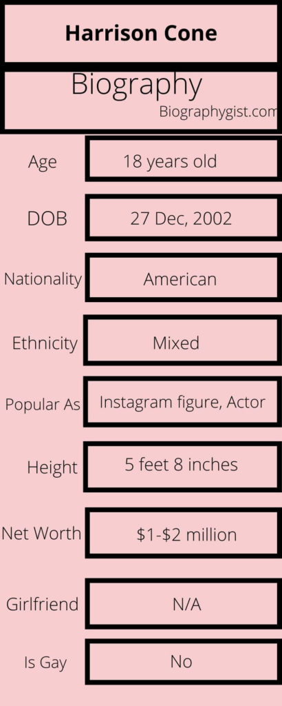 Harrison Cone Biography Infographic