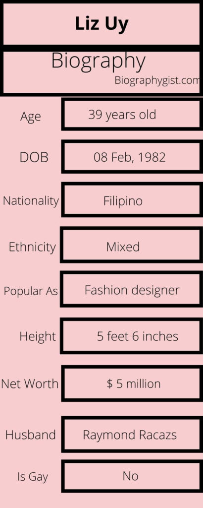 Liz Uy Biography Infographic