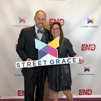 Cheryl Johnson with her husband