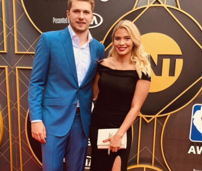 Luka Doncic and Anamaria Goltes