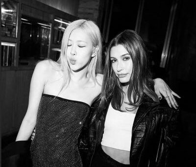 Rosé and Hailey Bieber