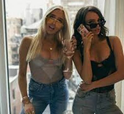 Sofia Franklyn and Alex Cooper